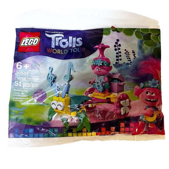 LEGO Trolls World Tour Poppy's Carriage 51 Pieces 30555 Ages 6+ New/Sealed - Picture 2 of 5